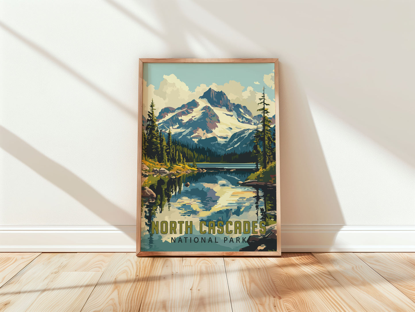North Cascades National Park Travel Poster
