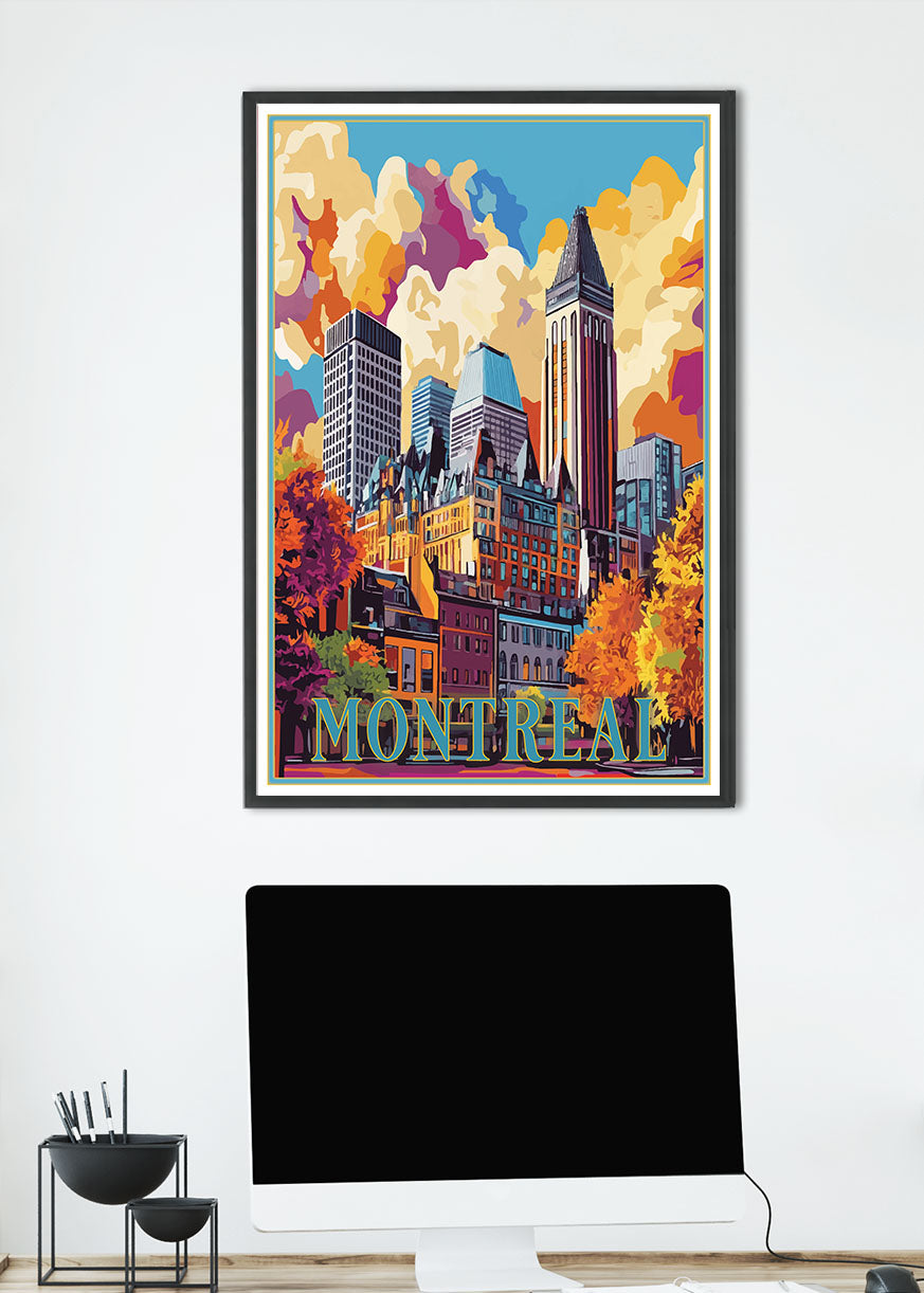 Montreal Travel Poster