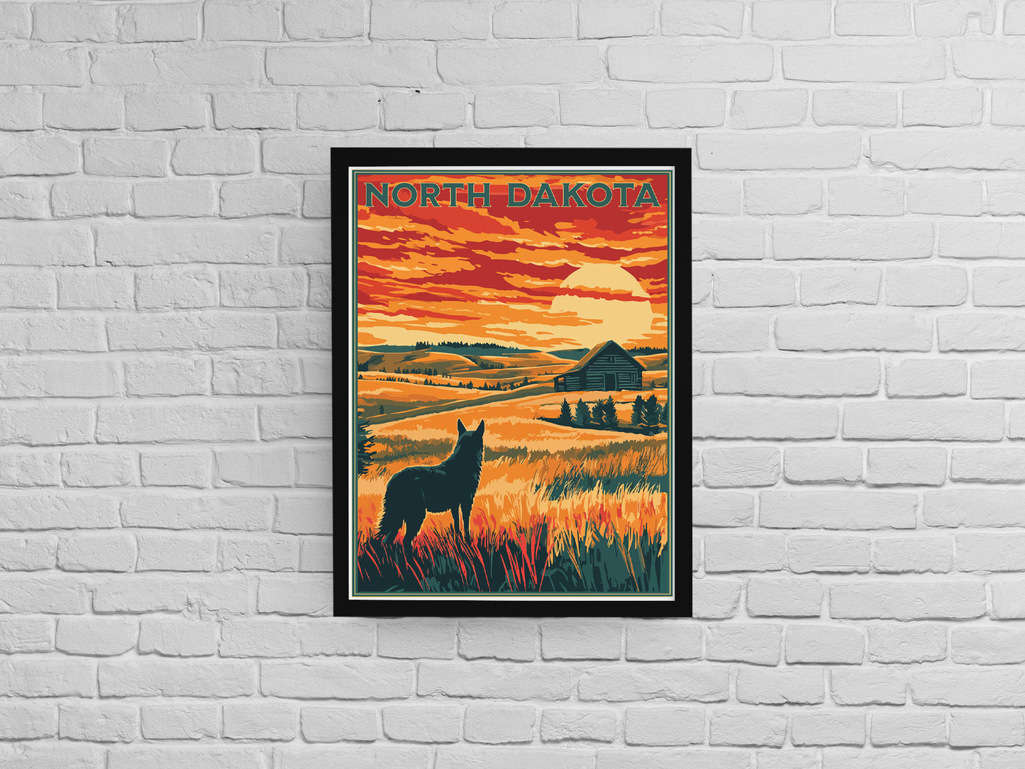 North Dakota Travel Poster