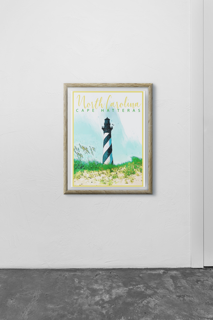 Cape Hatteras, North Carolina Travel Poster