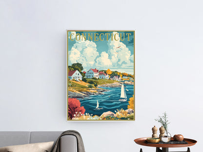 Connecticut Travel Poster
