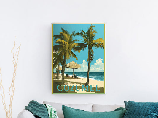 Cozumel Travel Poster