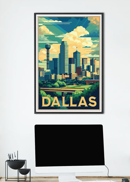 Dallas Travel Poster