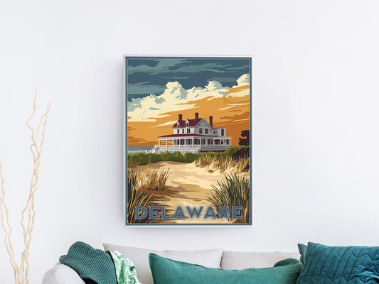 Delaware Travel Poster