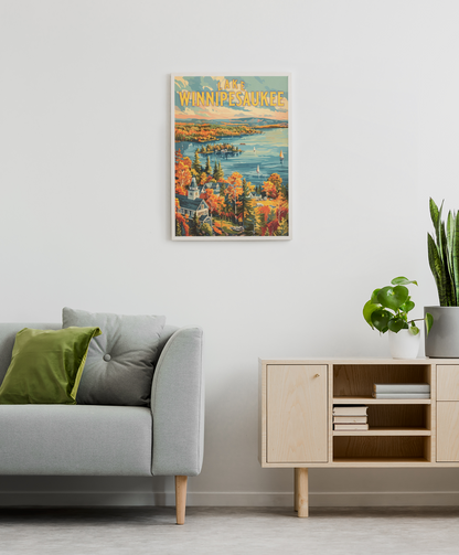 Lake Winnipesaukee Travel Poster