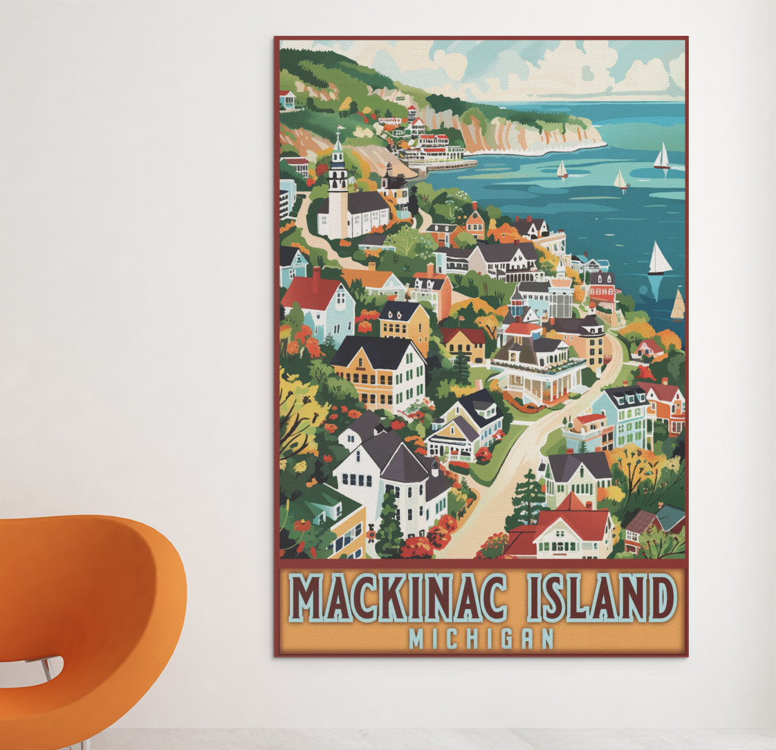 Mackinac Island Travel Poster