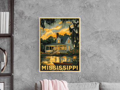 Mississippi Travel Poster
