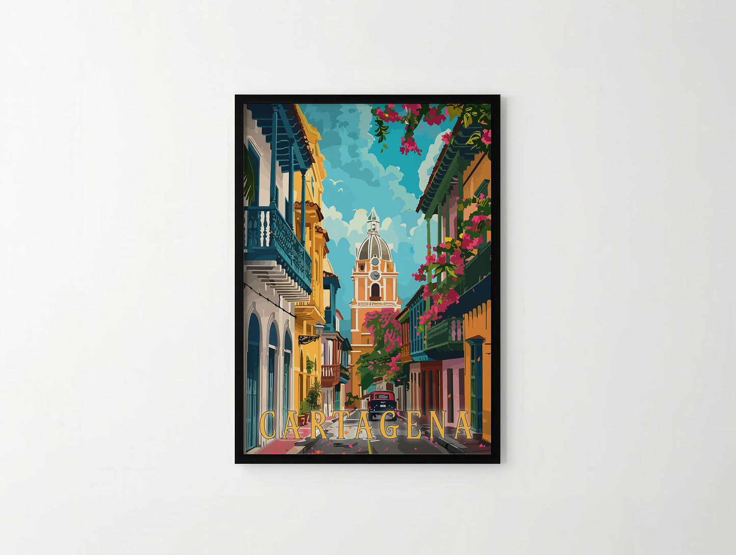 Cartagena Travel Poster