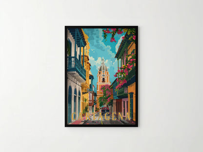 Cartagena Travel Poster