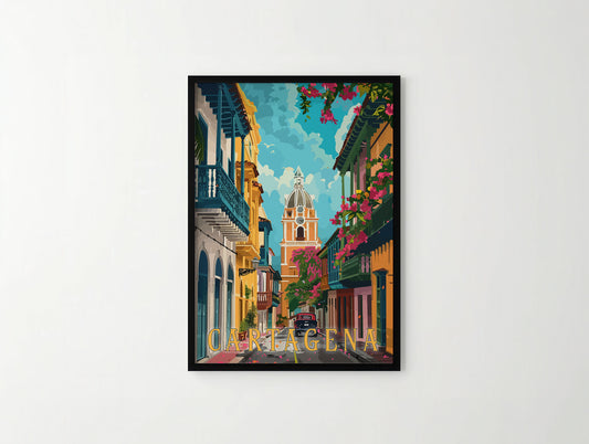 Cartagena Travel Poster