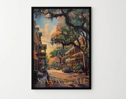 Savannah Travel Poster