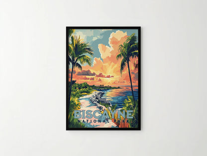 Biscayne National Park Travel Poster