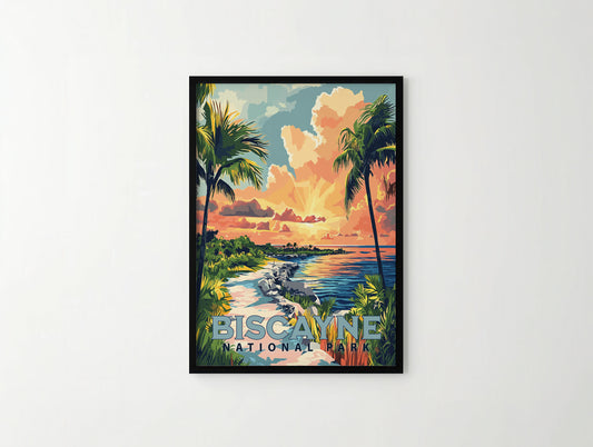 Biscayne National Park Travel Poster