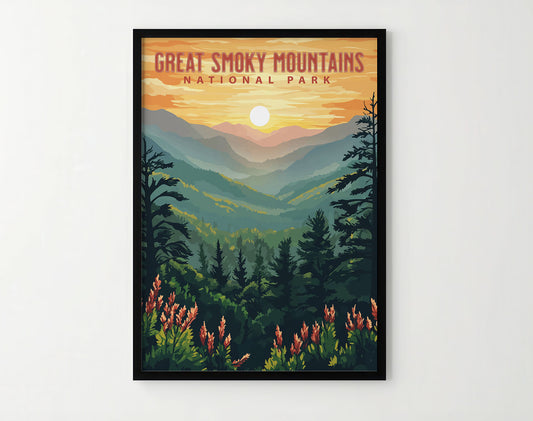 Great Smoky Mountains National Park Travel Poster