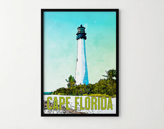 Cape Florida Travel Poster