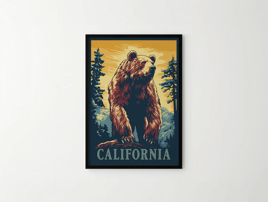 California Travel Poster