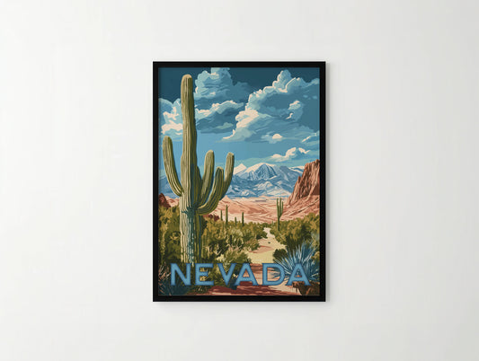 Nevada Travel Poster