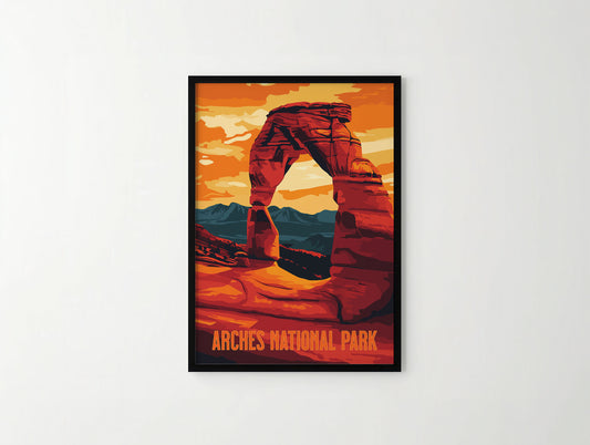 Arches National Park Travel Poster