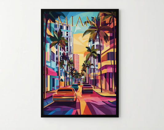 Miami Travel Poster