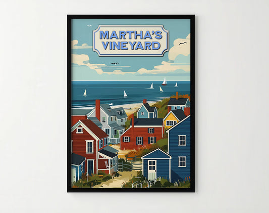 Martha's Vineyard Travel Poster