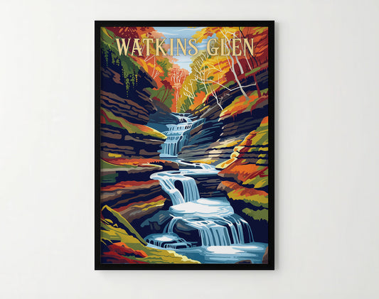 Watkins Glen Travel Poster