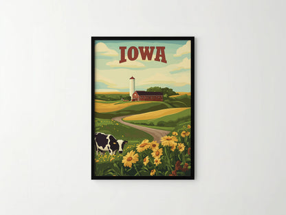 Iowa Travel Poster