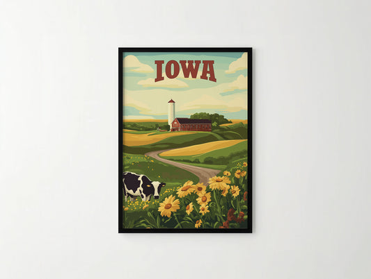 Iowa Travel Poster