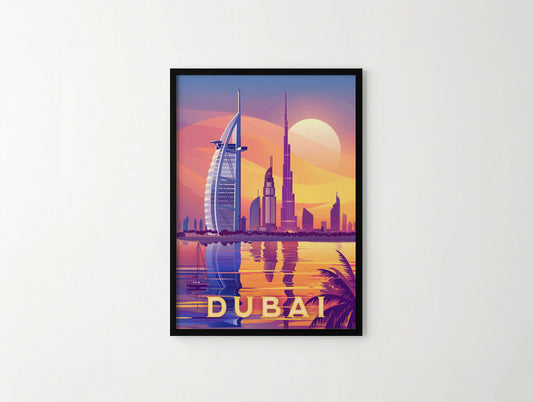 Dubai Travel Poster