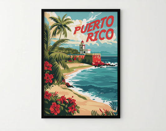 Puerto Rico Travel Poster
