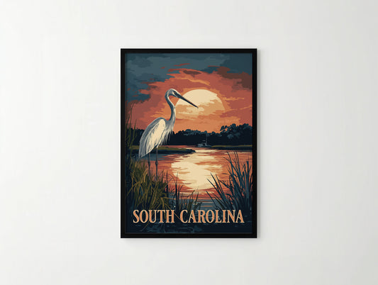 South Carolina Travel Poster