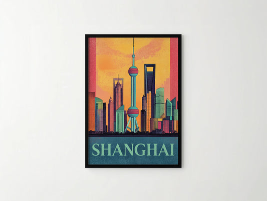 Shanghai Travel Poster
