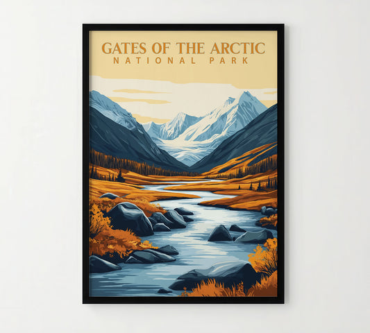 Gates of the Arctic National Park Travel Poster