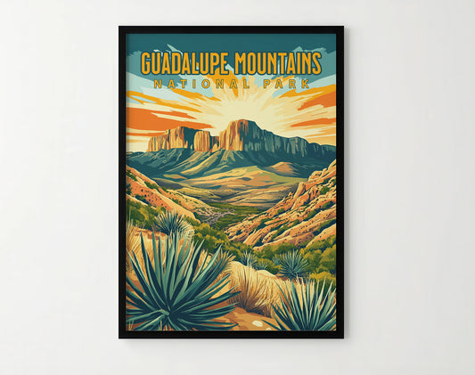 Guadalupe Mountains National Park Travel Poster