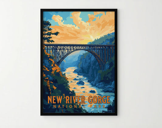 New River Gorge National Park Travel Poster