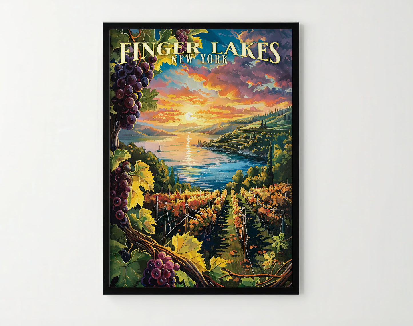 Finger Lakes Region Travel Poster
