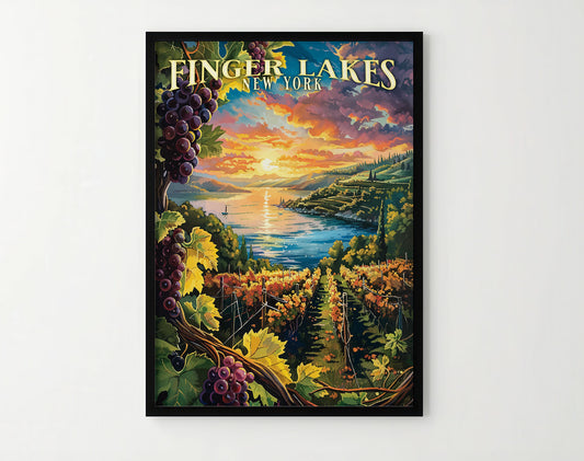 Finger Lakes Region Travel Poster
