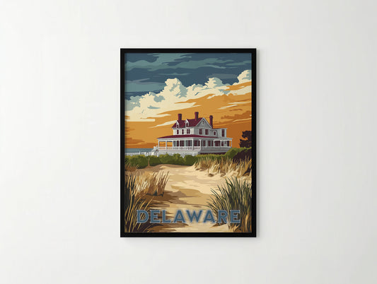 Delaware Travel Poster