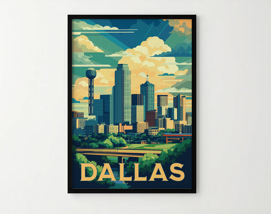 Dallas Travel Poster