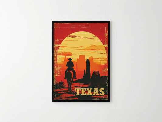 Texas Travel Poster