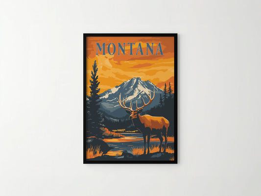 Montana Travel Poster