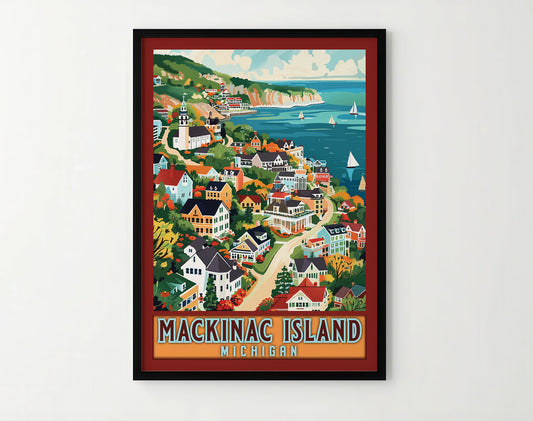 Mackinac Island Travel Poster