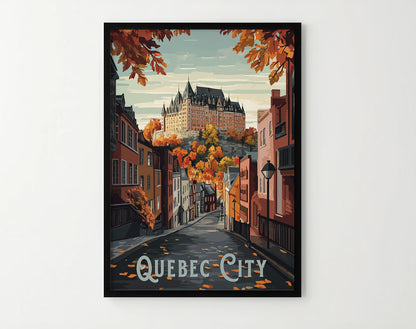 Quebec City Travel Poster