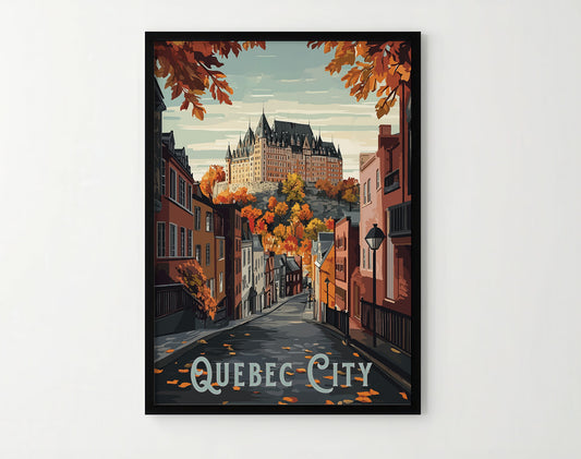 Quebec City Travel Poster