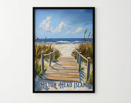 Hilton Head Travel Poster