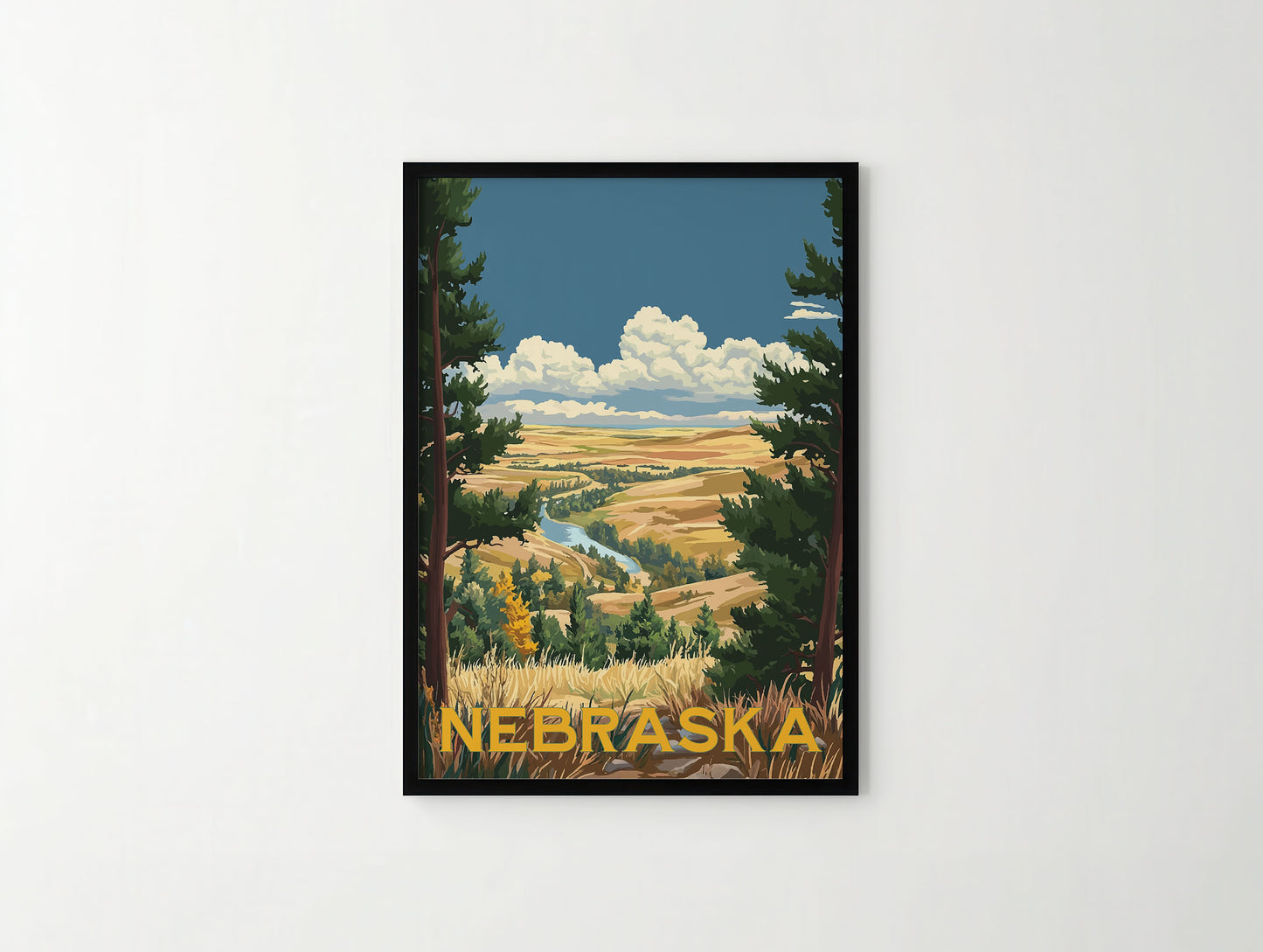 Nebraska Travel Poster