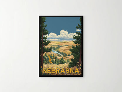 Nebraska Travel Poster