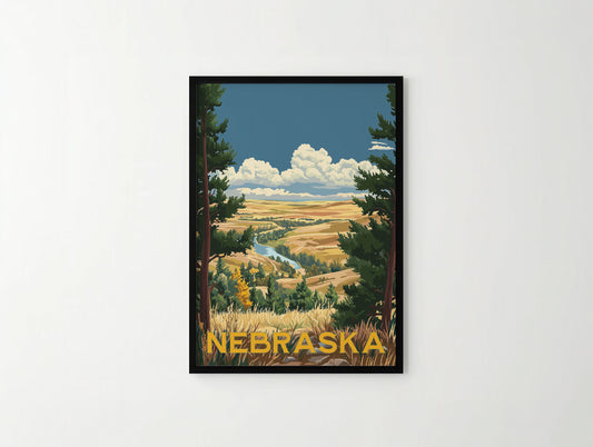 Nebraska Travel Poster