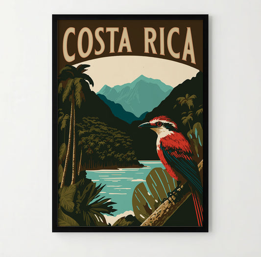 Costa Rica Travel Poster