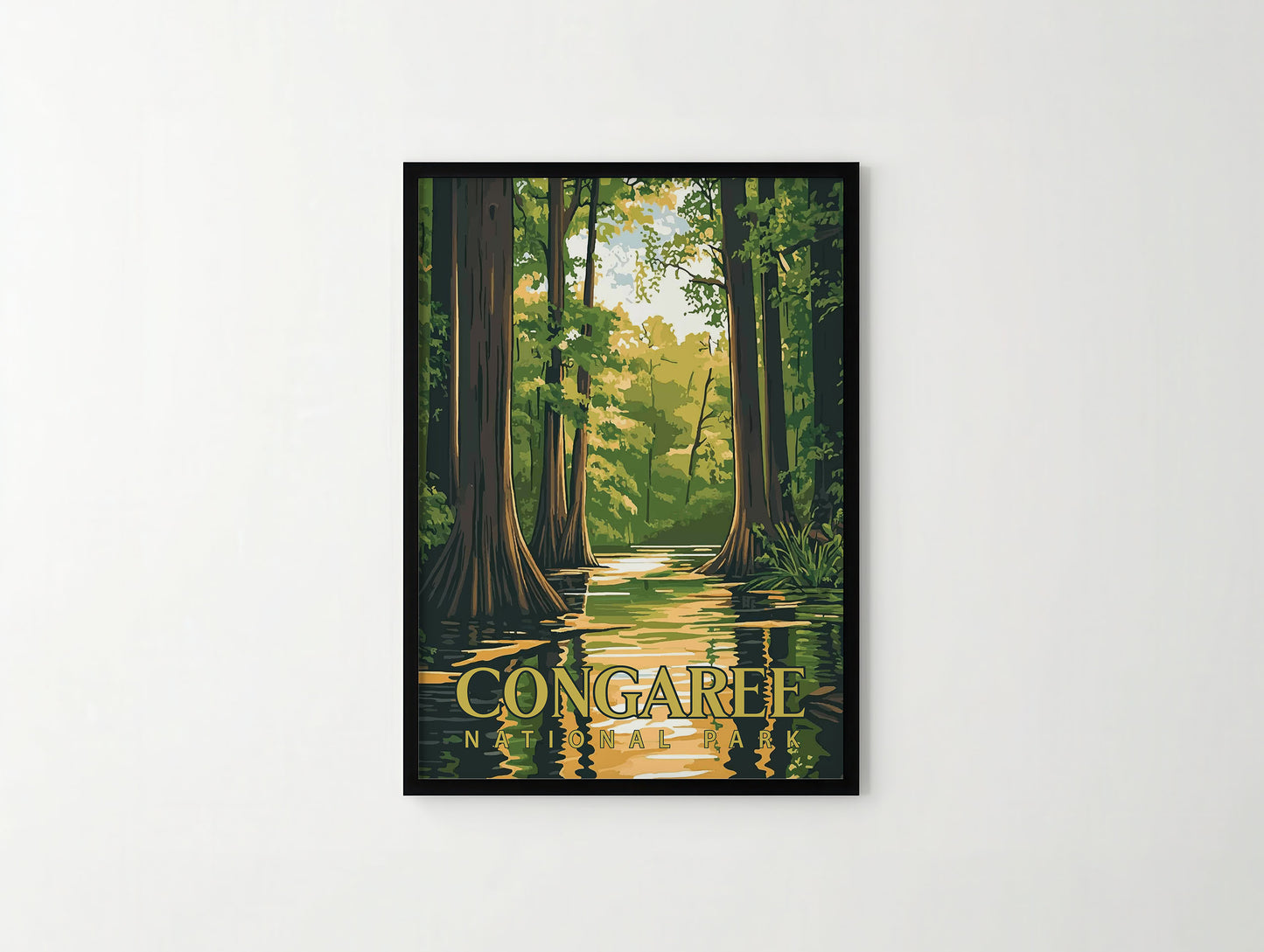 Congaree National Park Travel Poster