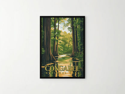 Congaree National Park Travel Poster